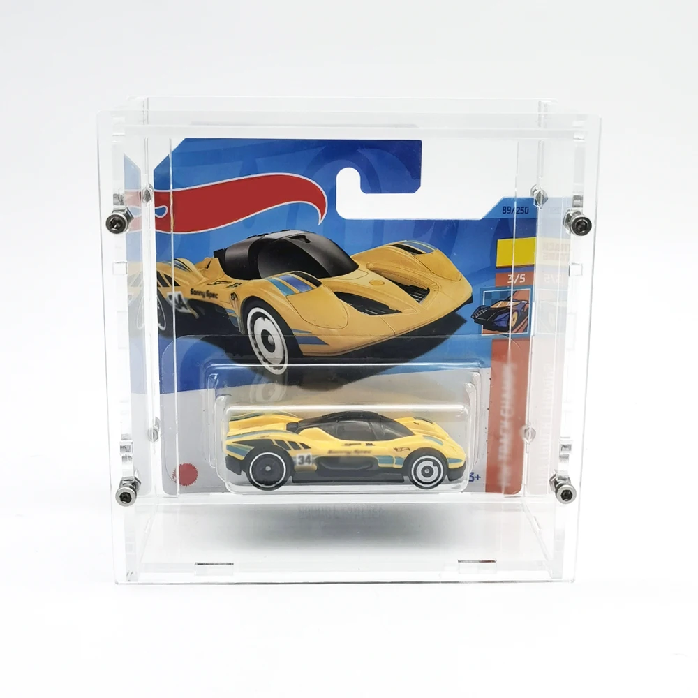 Bob 1/64 Acryl Modellauto Vitrine für Hot Wheels Acryl Transparent Hochwertige Box Hobby Geschenke (ohne Autos)