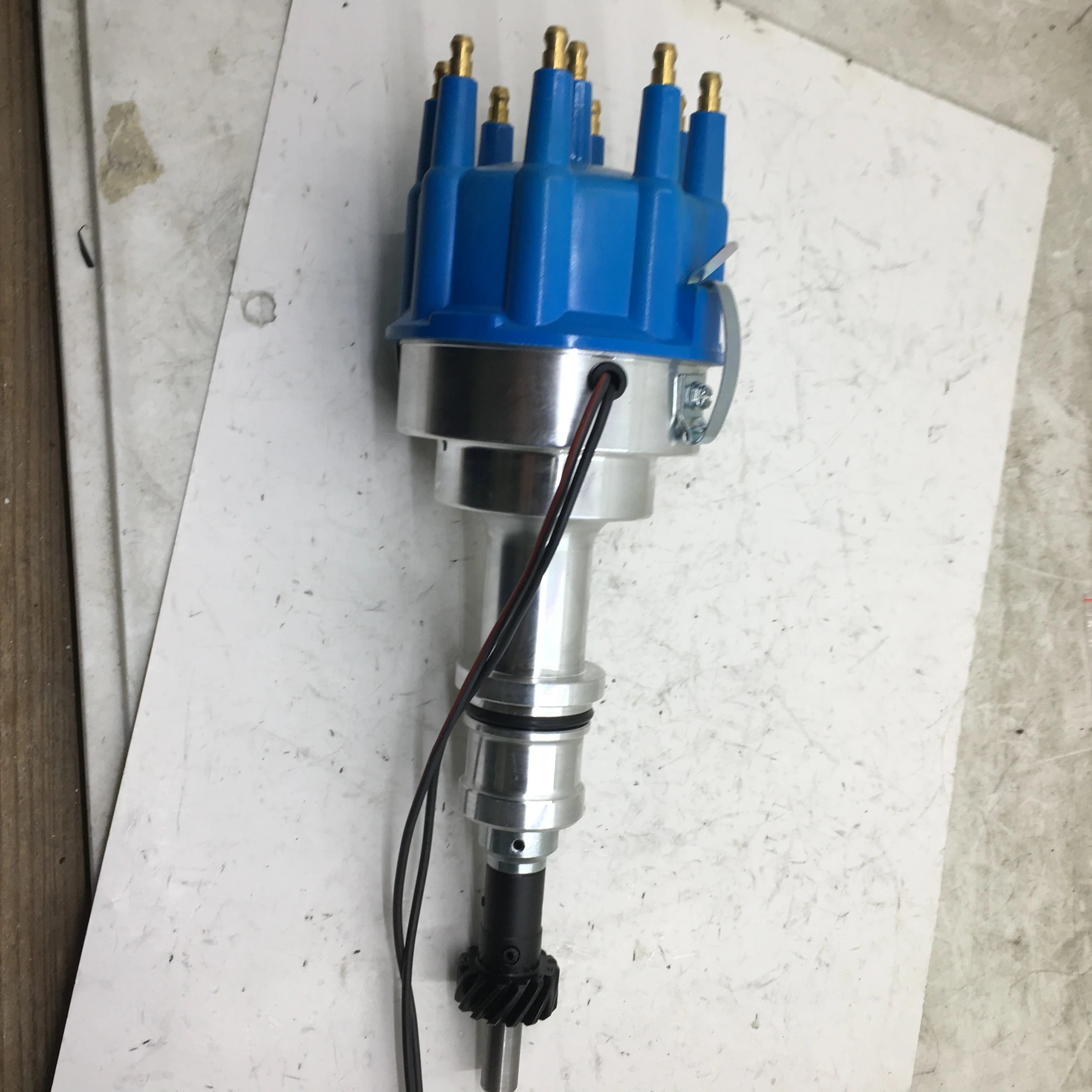 Sherry berg neuer Hi-Performance Blue Cap Komplett verteiler passend für Ford 351W Windsor Pro-Billet Verteiler 8 Zylinder Image