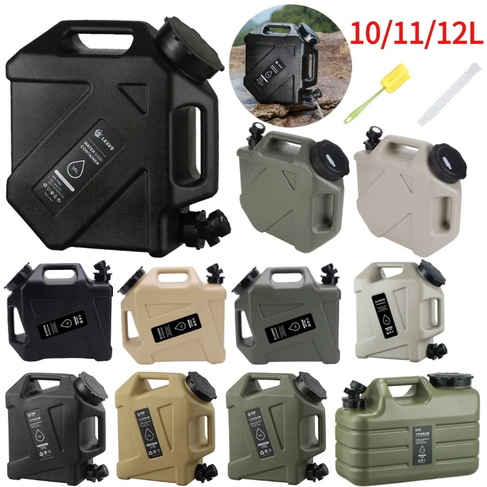 /10l Camping Wasser behälter große Kapazität im Freien Wassereimer tragbarer Auto Wassertank mit Wasserhahn zum Kochen Picknick krug Image