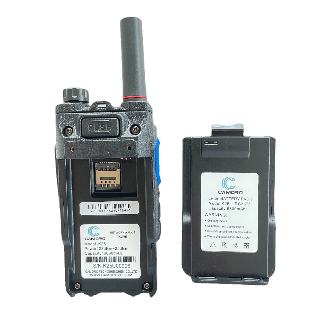 Camoro Walkie Talkie Ohrhörer Zubehör PTT-Taste Zello Kopfhörer Bluetooth Headset Ohrhörer Desktop-Ladegerät für Talkie Walkie Image