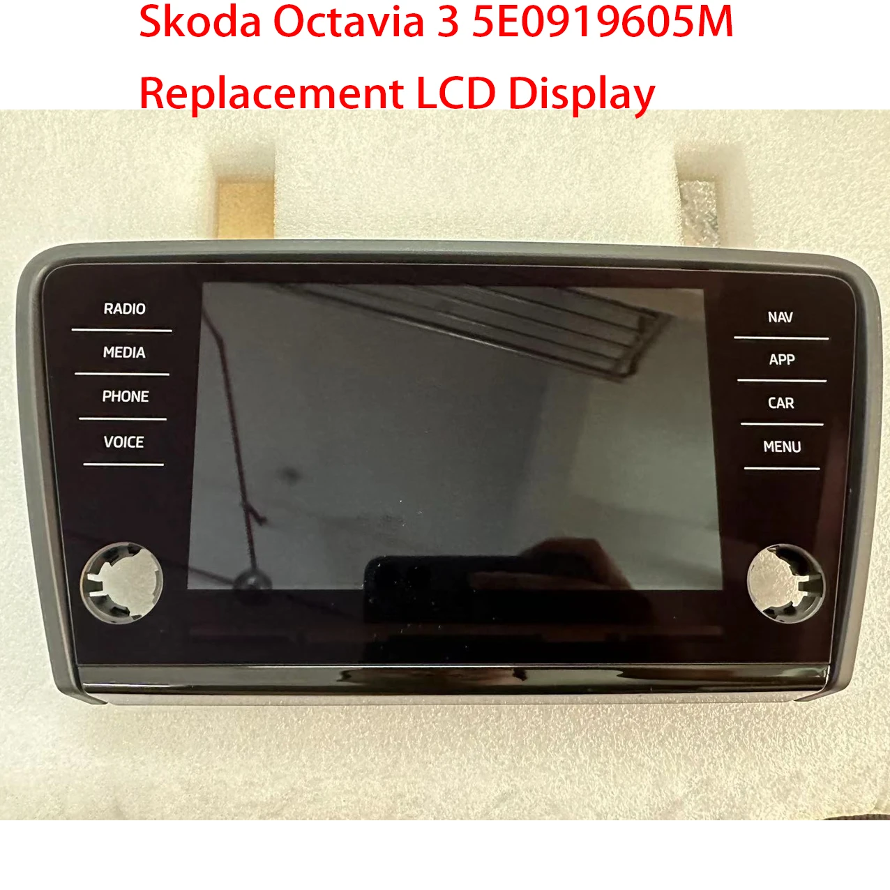 Original Navigationsmonitor Radio LCD Display mit Touchscreen 8 Zoll für Skoda Octavia 3 5E 0919605 M 5E 0919605 N Image