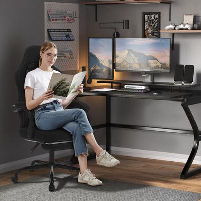 Woltu - Gaming Stuhl, Atmungsaktiver Bürostuhl, Computerstuhl Ergonomischer, Drehstuhl mit Image