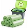 Largeight - 100 sacs poubelles biodégradables, sacs poubelles compostables biodégradables de 20