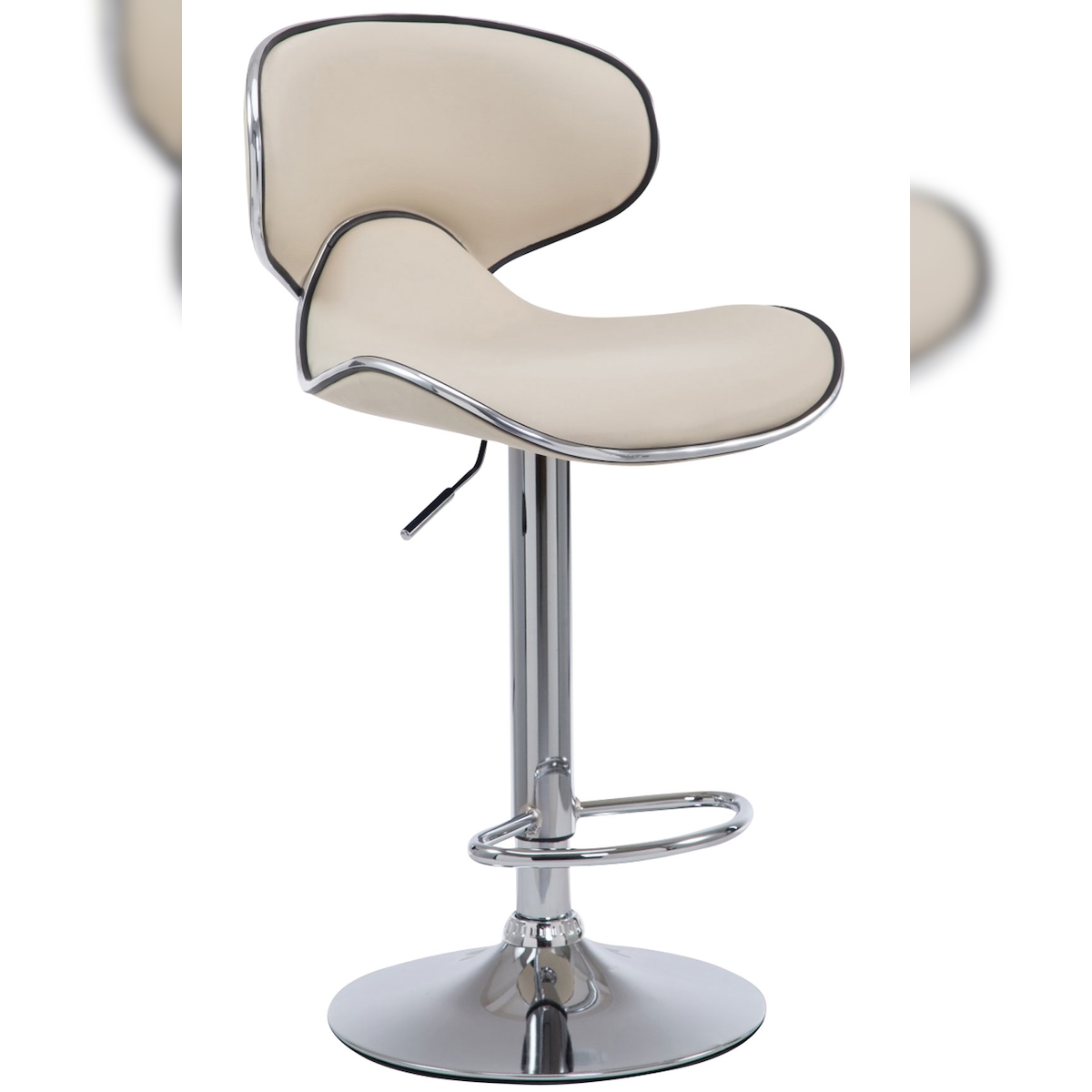 CLP Barhocker Las Vegas V2 creme/chrom Image