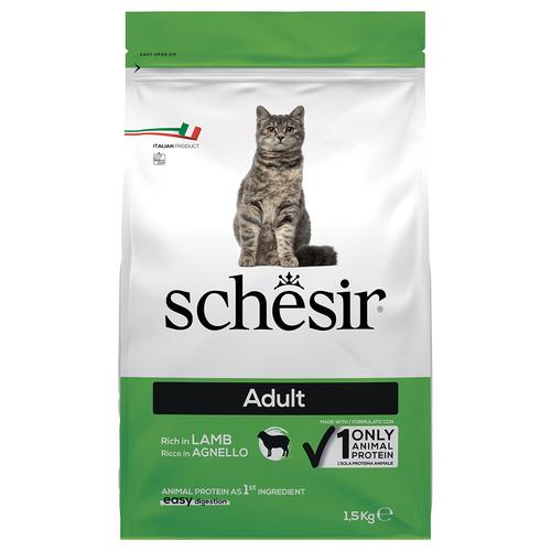 Sparpaket: 2x 1,5kg Schesir Cat Original mit Lamm Katzenfutter trocken