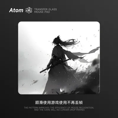 MiFuny Customized PV Glass Mouse Pad Tempered Upgraded Smooth FPS Esports Gaming Desk Mat Customizable Pattern Gamer Accessories
