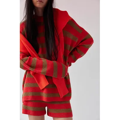 Malibu Surf Sweater Co-Ord by free-est at Free People in Poinciana Combo, Size: XL