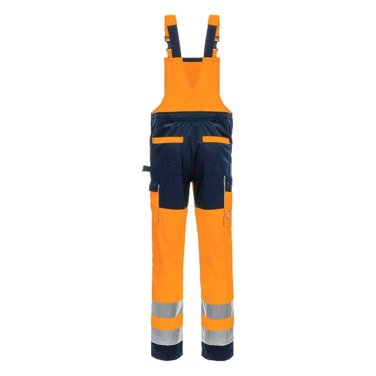 AS Arbeitsschutz Nitras Motion Tex VIZ lange Warnschutz Latzhose | orange | Gr. 94 Image