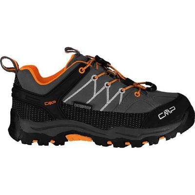 CMP Kinder Trekkinghalbschuhe KIDS RIGEL LOW TREKKING SHOES WP, Größe 28 in ANTRACITE-FLASH ORANGE