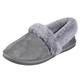 Skechers Women's Cozy Campfire Team Toasty Slipper, Charcoal Microfiber Suede/Faux Fur Line, 4.5 UK