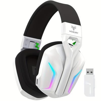 TEMU 1pc Wireless Headset For Ps4, Ps5, Pc, Switch, , 50hr Battery, Rgb