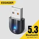 Essager Adattatore Bluetooth USB Bluetooth 5.3 per PC Dongle Adaptador Mouse wireless Keyborad