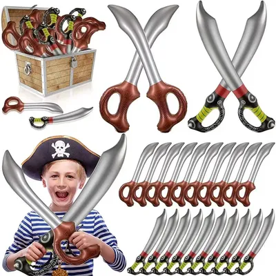 Piraten schwert Messer Ballon aufblasbare Spielzeuge PVC Luftballon Geburtstags feier Dekorationen Kinder Halloween Kinder Jungen Geschenke Image