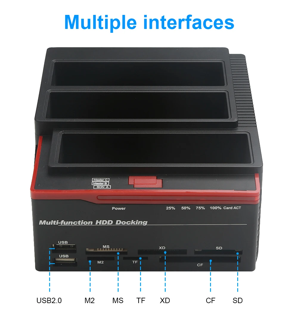 Ide Festplatten-Docking-Festplatten-Basis leser, 2,5-Zoll-2,5-Zoll-externes Festplatten gehäuse, externer Festplatten-Festplatten leser USB Image