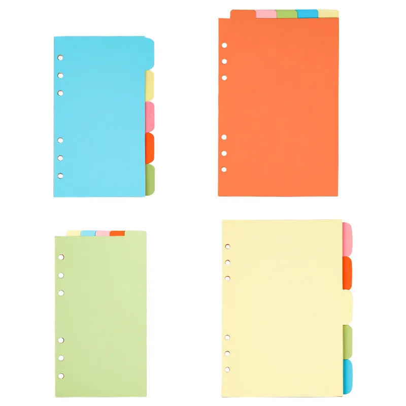 A4 A5 B5 A6 A7 Farbindexseite Klassifizierungseite Loseblatt-Buchtrennblatt Handbuchtrennblatt Image