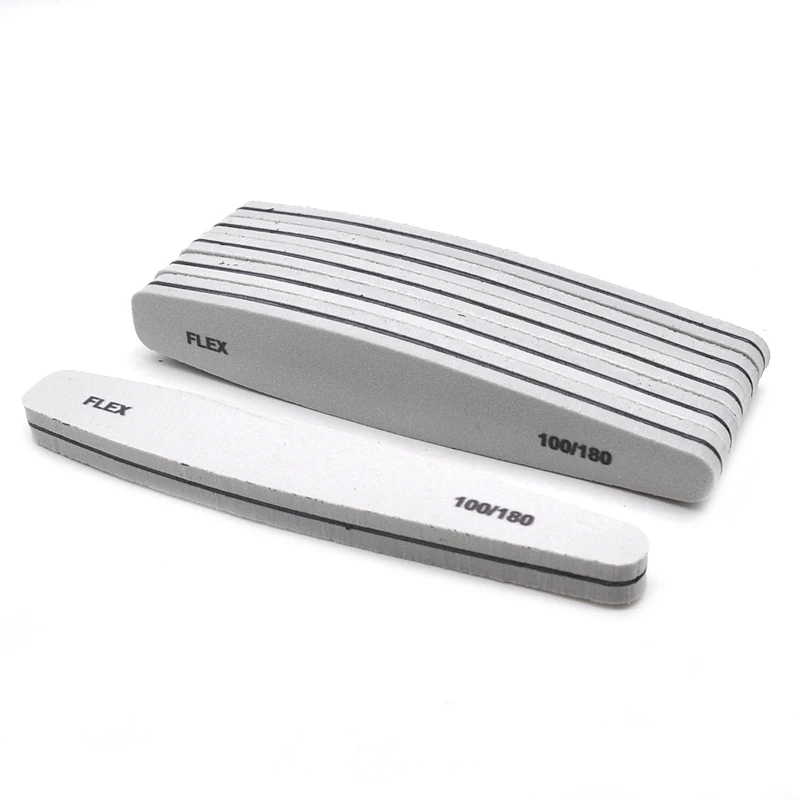 2/3/5 stücke Schwamm Nagel puffer Grey Schleifen Polier block Schleifen Polieren Nagel feile 100/180 Limas Polier werkzeuge Maniküre Image