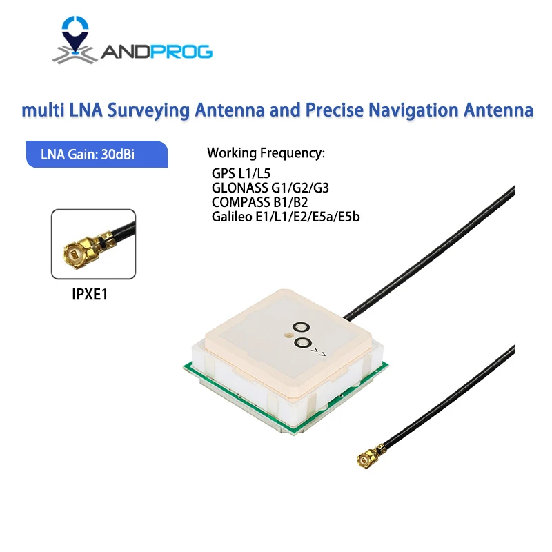 Antenne gps active RTK de haute précision de haute qualité, GPS multi LNA/GLONASS/BEIDOU/GALILEO