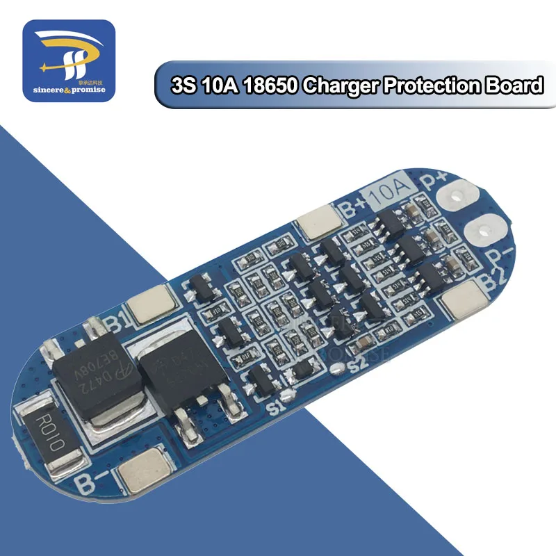 1/5/10PCS 3S 10A 11,1 V 12V 12,6 V Lithium-Batterie Ladegerät Schutz Bord Modul für 18650 Li-Ion Lipo Batterie Zellen BMS 3,7 V Image