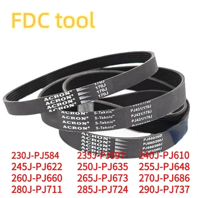 Ribbed Belt PJ 230J 240J 245J 248J 250J 255J 260J 270J 280J 290J 300J Sports Bike Treadmill Exercise