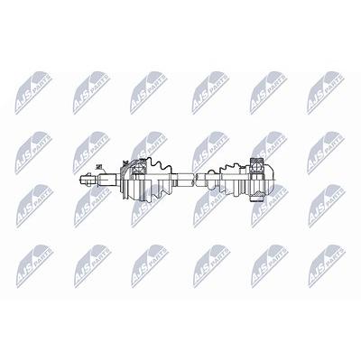 Nty Antriebswelle [Hersteller-Nr. NPW-VW-048] für VW Image