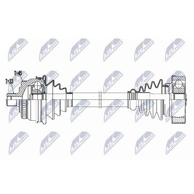Nty Antriebswelle [Hersteller-Nr. NPW-VW-091] für VW Image