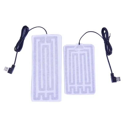 1/2pcs 5V Winter Warm Gloves Usb Powered Heated Pads Hand Warmer Pads