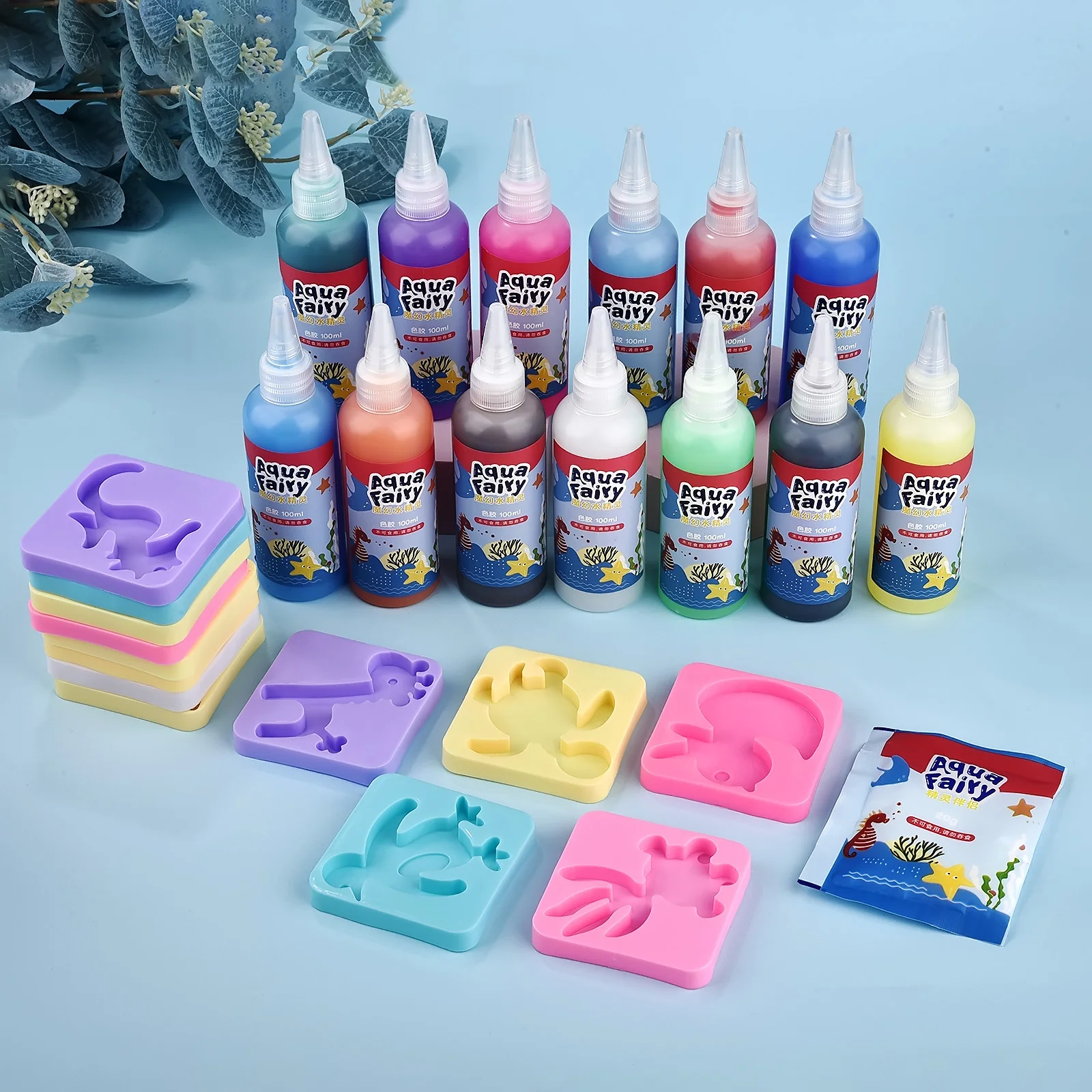 Kinder handgemachte DIY Handwerk Malerei Aufkleber Montessori Bildung Origami magische Wasser Elfen Kit Set Spielzeug Kinder Geschenk Kinder Handwerk Image