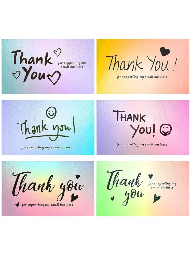 50 Blatt/Packung danke für die Laser-Dankes karte Image