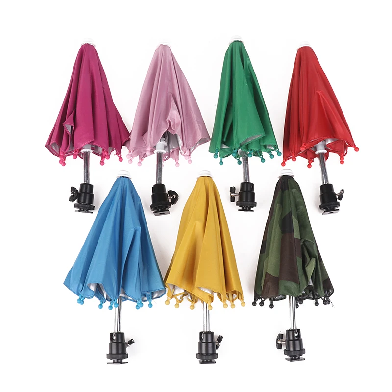 27CM Kamera Regenschirm Sonnenschirm Regnerischen Halter Für Allgemeine Kamera Foto Kamera Regenschirm Outdoor Fotografie Zubehör Image