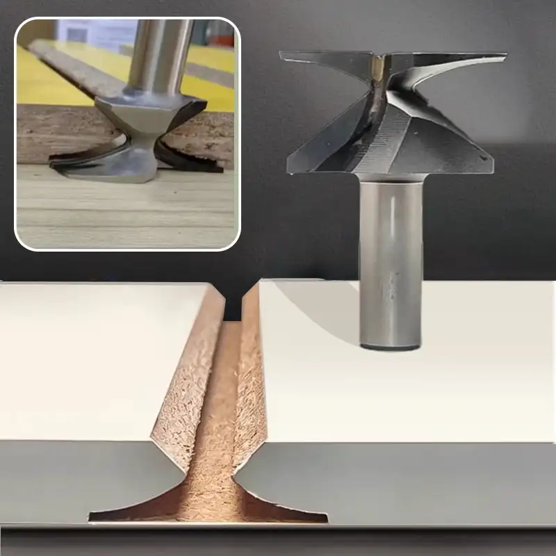 R18/r30 1/2-Zoll-Schaft Holz bearbeitungs fräser Doppel flöten fräser Fräser Fräser für Holz handwerkzeuge Holz bearbeitungs werkzeug Image