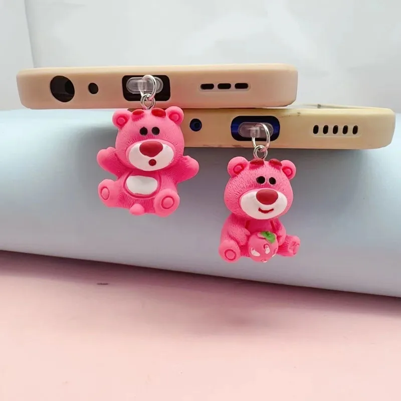 MINISO Lotso Phone Dust plug Suitable for iPhone for Samsung Type-C Interface Phone Decoration Hanger Phone accessories