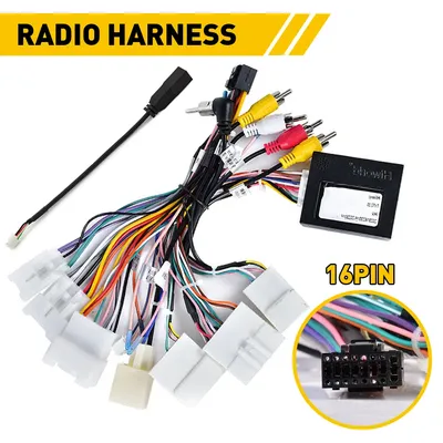 Car Stereo Radio Wiring Harness Cable Adapter Support JBL AMP for Toyota Corolla Highlander Prado