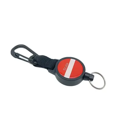 TEC Dive Safety Tool Scuba Diving Anti-lost Spring Scalable Black paint 316 Stainless steel wire