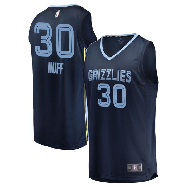 jay-huff-mens-fanatics-navy-memphis-grizzlies-fast-break-custom-replica-jersey---icon-edition/