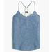 J. Crew Tops | J Crew Chambray Scalloped Cami Top Size 4 | Color: Blue | Size: 4