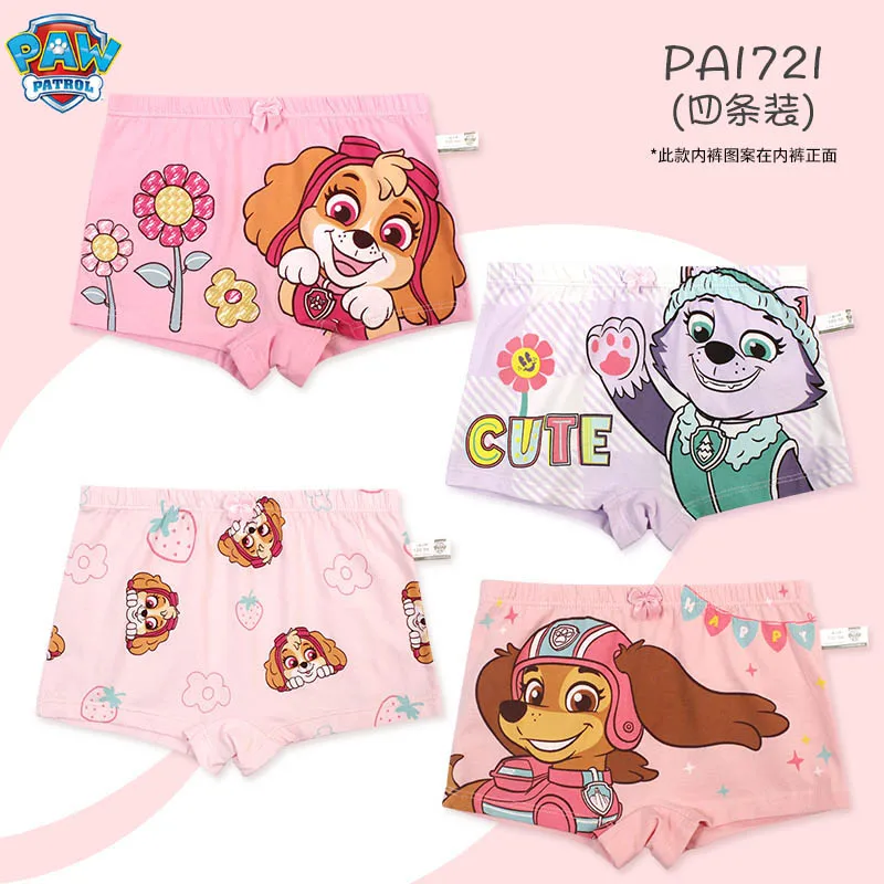 Echte 4PCS Design Kinder Mädchen Höschen Baumwolle Weiche Hübsche Cartoon Unterhose Kind Unterwäsche für Mädchen Kinder Boxer Atmungsaktiv Image