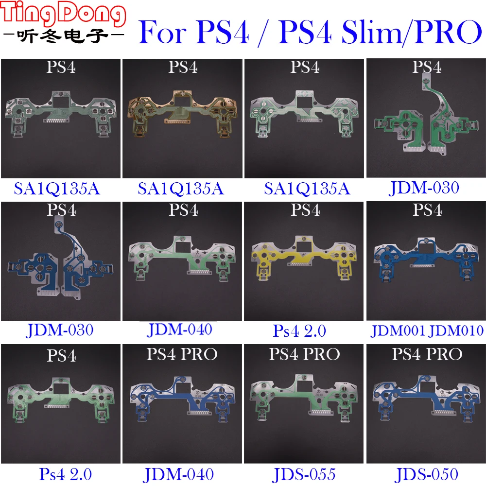 1pcs Tasten Band platine für ps2 ps5 ps4 pro schlanke JDM-001 jds 055 050 Controller leitfähige Film tastatur Flex kabel Image