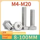 1-5Pc M4 M5 M6 M8 M10 M12 M14 M16 M20 Esagono Esterno Vite Cavo Bullone Cavo Maschera Macchina Foro