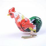 BLOPQ Vintage Wind Up Metal Cock Rooster Animal Clockwork Tin Toy Collectibles -default