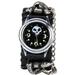 Real Diamond Leather Watch Straps Master of G Gothic Men Chain Punk Watch Rock Bracelet Women Wrist Men s Watch Bu2010-57l Referee Stopwatch Metal Watch Band