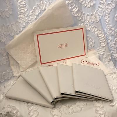 Coach Party Supplies | Coach Leather White 5 Photo Albums With Books Dust Bags Tissue Paper Boxes | Color: White | Size: 5 Books
