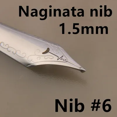 1pc Naginata Fountain Pen Nib heartbeat 6 Size 35mm Fit For 100 450 T1 C1 Fountain Pen School Office Stationery ink pens