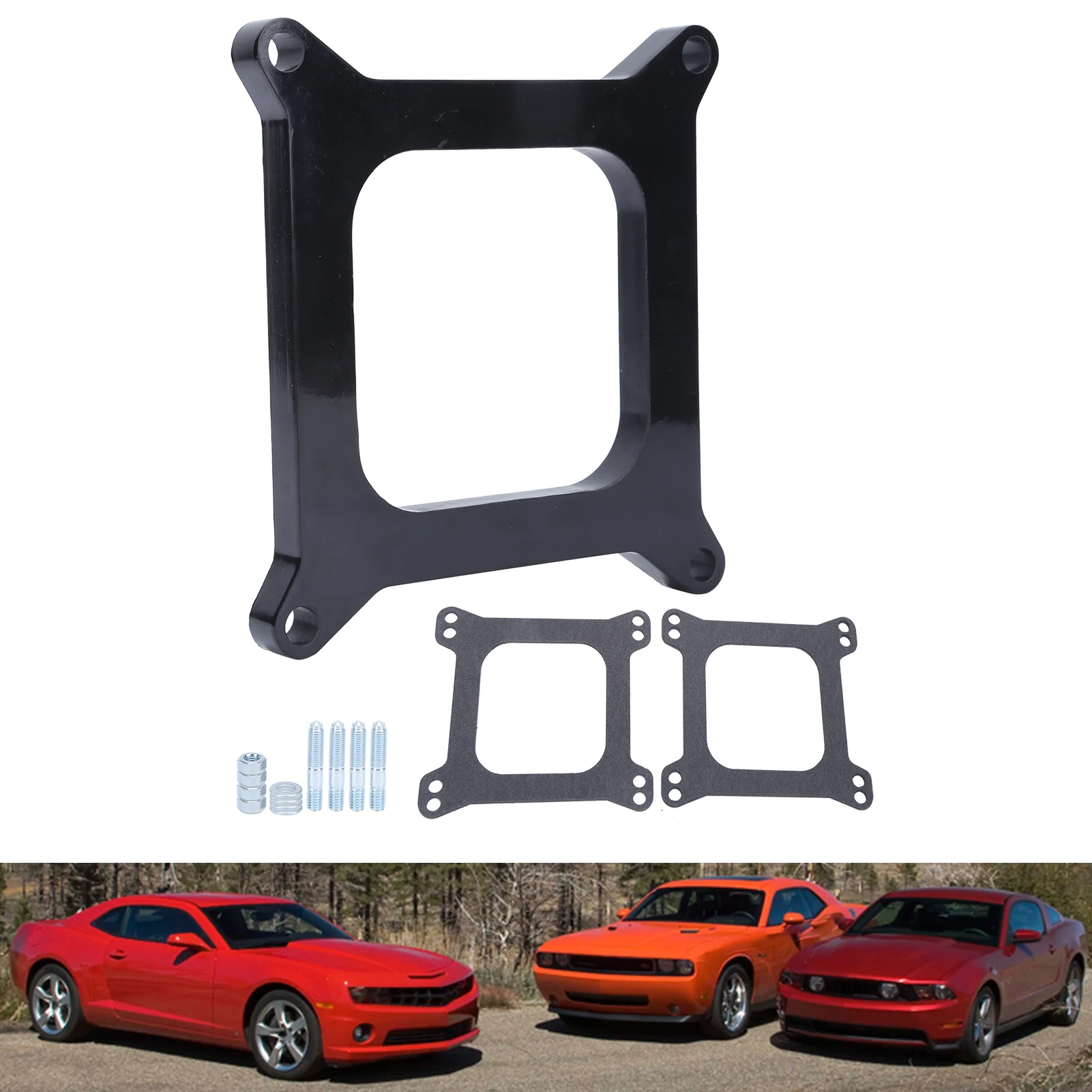 1/2 inch Phenolic Carburetor Spacer Open Center Style Replacement For Holley 4150/4160 Square Bore Carb