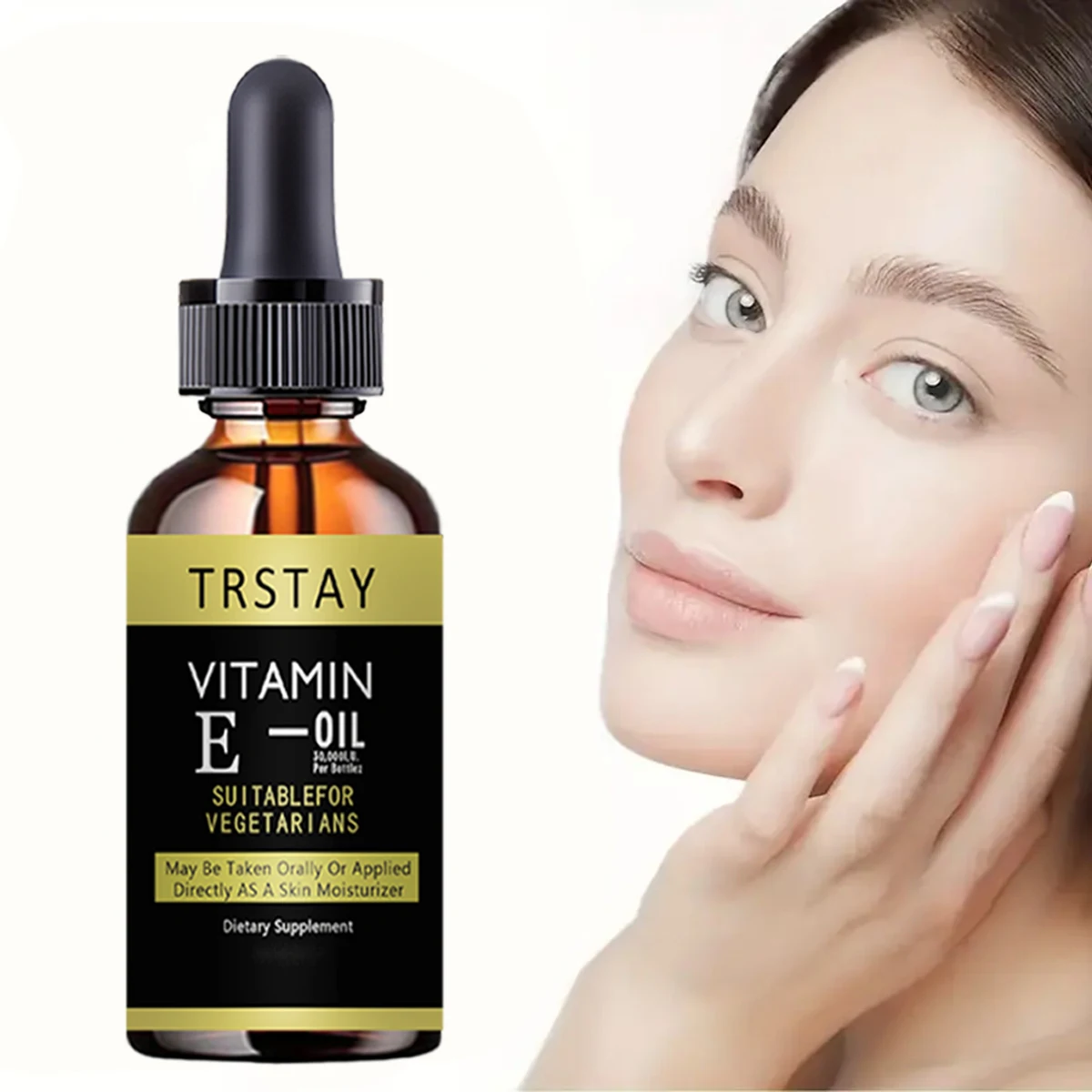 Vitamine E visage Essence hydratant blanchissant raffermissant Anti-rides soins de la peau Prettycowry femmes soins du visage huile essentielle