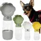 Tragbare 2 in 1 Hund Wasser flasche für kleine große Hunde Katzen Outdoor Food Feeder Trinkschale Chihuahua niedlichen Design Haustier liefert