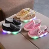 Kinder Tennis Schuh Herbst neue leuchtende Kinder Sneaker Junge Mode Mädchen Schuh atmungsaktiv Licht Kinder Schuh Grill Casual Sportschuhe kult