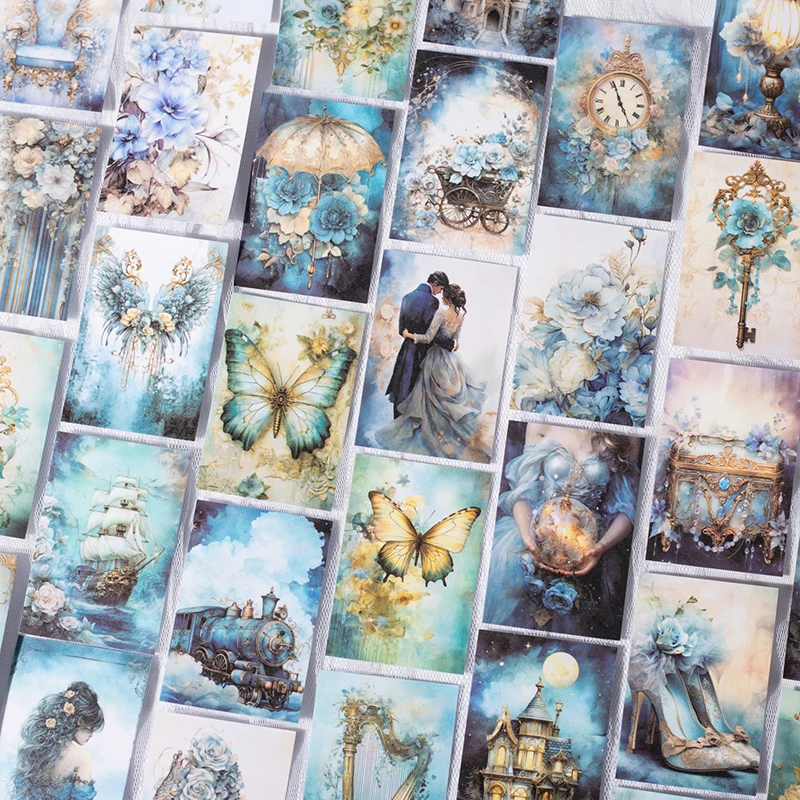 50 stücke Vintage Deko Aufkleber Buch DIY Scrap booking liefert Junk Journal handgemachte Planer Collage Material Briefpapier Lieferungen Image