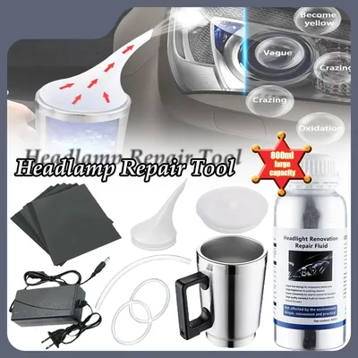 Car Headlight Chemical Polishing Kit Headlights Liquid Polymer Repair Fluid Polishing，The Principles