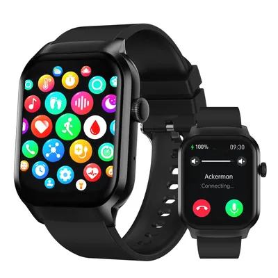 Smart Watch, Bluetooth Call Answer/Dialer, Multi-Sports Mode, Incoming Call Reminder & Reject, SMS