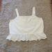 J. Crew Tops | Jcrew Womens White Cotton Polyester Lace Tank Top Size 12 | Color: White | Size: 12